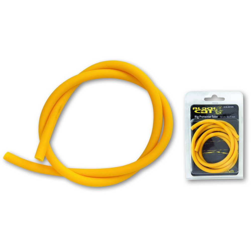 Rig Tube jaune 1pcs Ø4mm,Ø8mm1,00m BLACK CAT