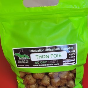 Bouillette  Silure  THON FOIE 30MM 2kg AC CARPE BAITS