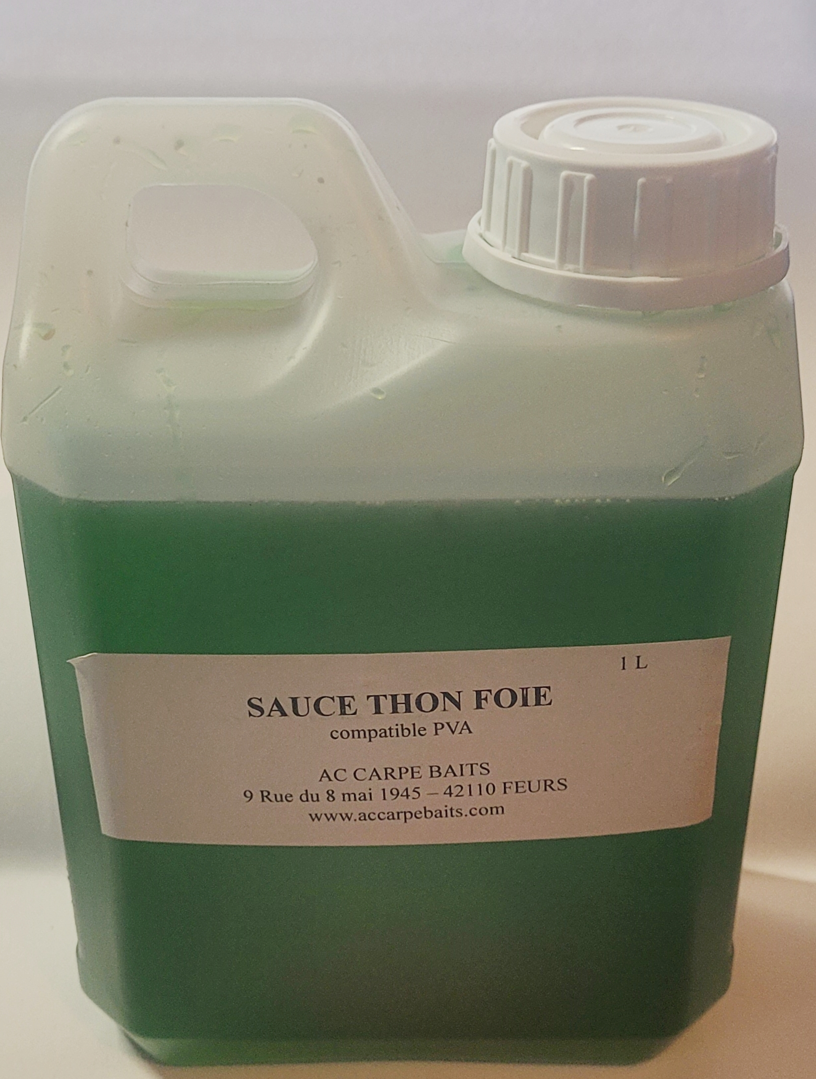 Appât Silure SAUCE THON/ FOIE 1L AC CARPE BAITS