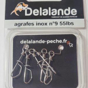 Agrafe Rapide Inox Silure 55lbs  DELALANDE