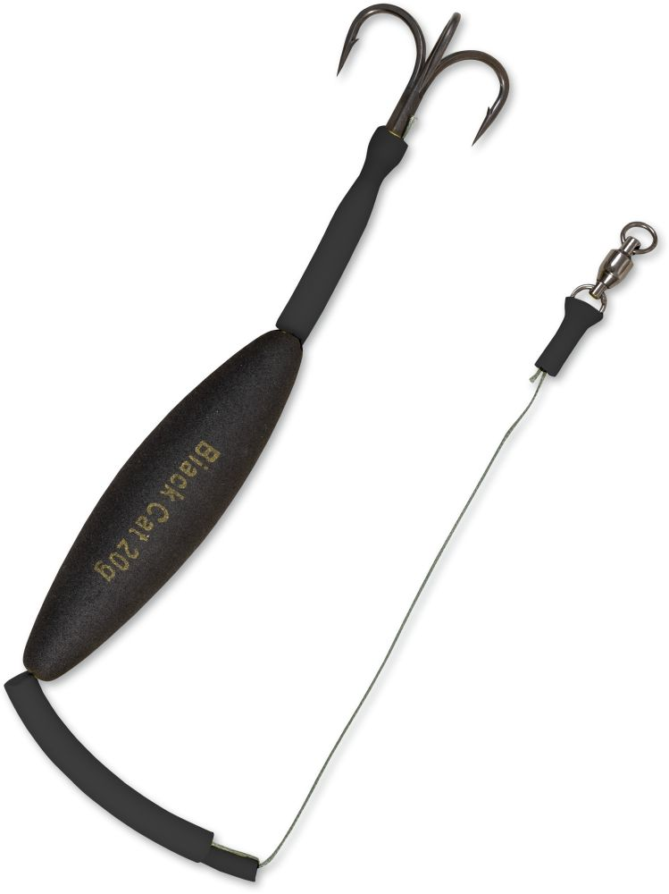 Montage Silure Worm Pop Up BLACK CAT